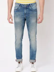 Mufti Men Blue Skinny Fit Stretchable Jeans