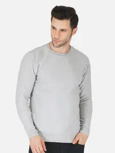 JoE Hazel Men Grey Pullover Sweater
