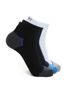 CRUSSET Men Pack Of 3 Assorted Ankle-Length Socks
