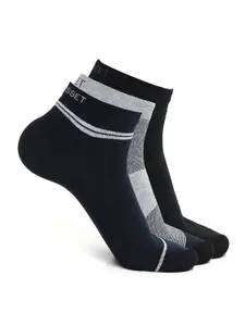 CRUSSET Men Pack Of 3 Assorted Ankle-Length Socks