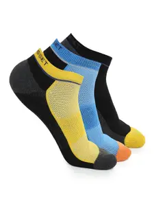 CRUSSET Men Pack of 3 Assorted Ankle-Length Socks