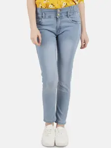 V-Mart Women Blue Heavy Fade Stretchable Jeans