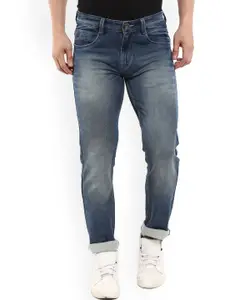 V-Mart Men Blue Slim Fit Highly Distressed Heavy Fade Stretchable Jeans