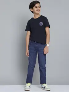 Nautica Boys Blue Slim Fit Stretchable Jeans