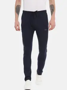 Proline Active Men Navy Blue Solid Dry Fit Cotton Slim-Fit Track Pants