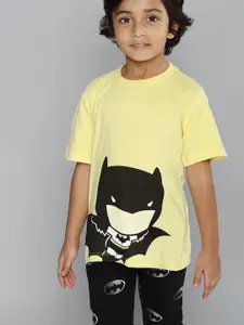 YK Justice League Infant Boys Pack of 2 Superman & Batman Printed T-shirt