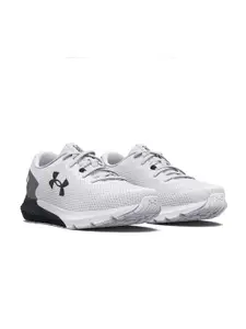UNDER ARMOUR Men White Woven Design UA Charged Rogue 3 Running Shoes