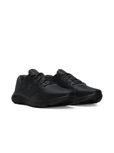 UNDER ARMOUR Men Black Charged Pursuit 3 Running Shoes