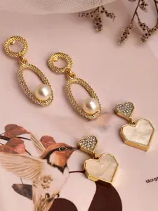 TOKYO TALKIES X rubans FASHION ACCESSORIES Set of 2 Gold-Plated Earrings