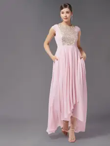 Miss Chase Embellished Georgette Maxi Dress