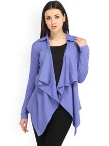 Cation Purple Open Front Shrug