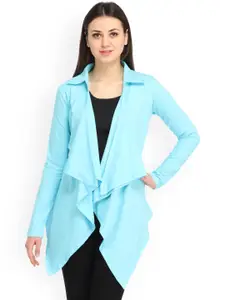 Cation Blue Open Front Shrug