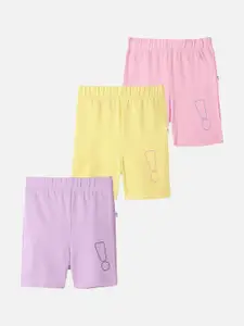 You Got Plan B Girls Pack Of 3 Solid Shorts