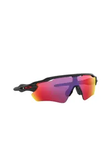 OAKLEY Men UV Protected Red Lens Rectangle Sunglasses - 0OO9208I92080138