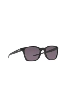 OAKLEY Men Grey Lens & Black Square Sunglasses with UV Protected Lens 888392561978