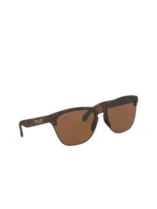 OAKLEY Men UV Protected Brown Lens Round Sunglasses - 0OO9374I93740263