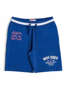 Beverly Hills Polo Club Boys Blue Regular Fit Printed Shorts
