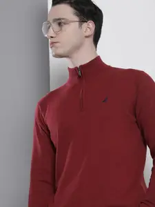 Nautica Men Long Sleeves Pullover with Embroidered Detail
