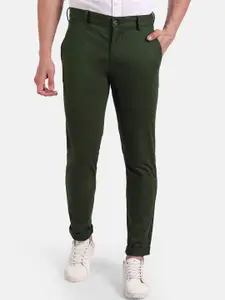 United Colors of Benetton Men Green Slim Fit Trousers