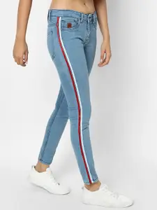 Campus Sutra Women Blue Super Slim Fit Stretchable Jeans