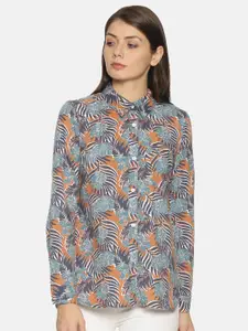 Campus Sutra Women Multicoloured Classic Printed Casual Shirt