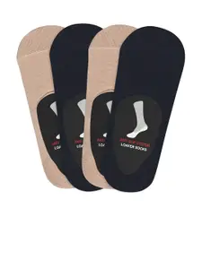 Balenzia Men Pack of 4 Anti-Slip Loafer Socks