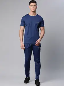 MACK JONNEY Jonney Men Navy Blue Solid Track Suit
