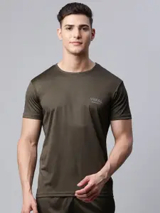 MACK JONNEY JONNEY Men Olive Green T-shirt