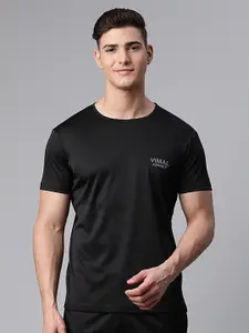 MACK JONNEY JONNEY Men Black Solid T-shirt