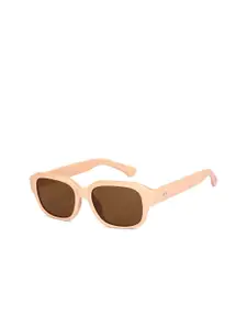 Vincent Chase Women Brown UV Protected Lens Wayfarer Sunglasses