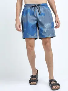 HIGHLANDER Men Grey Printed Shorts