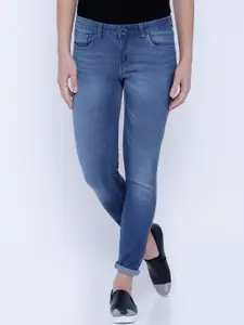 Tokyo Talkies Women Blue Skinny Fit Mid-Rise Clean Look Jeans