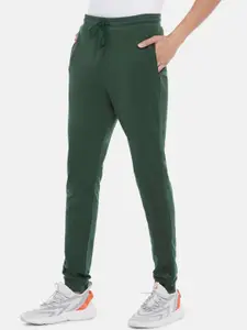 Ajile by Pantaloons Men Green Solid Slim-Fit Pure Cotton Joggers