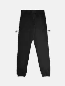 Pantaloons Junior Boys Black Solid Pure Cotton Joggers