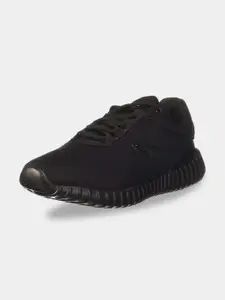 Aqualite Men Black Solid Regular Running Shoes