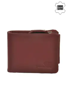 Second SKIN Men Brown Genuine Leather Wallet