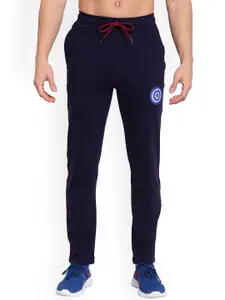SPORTO Men Navy Blue Solid Track Pants