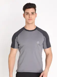 Chkokko Men Grey Training or Gym T-shirt