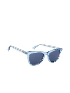 John Jacobs Women Blue Lens & Blue Wayfarer Sunglasses with UV Protected Lens
