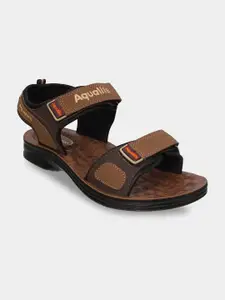 Aqualite Men Olive Green PU Comfort Sandal