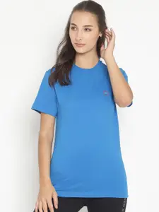 COASTLAND Women Blue Solid Cotton Lounge Tshirts