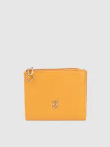 Baggit Women Yellow Solid Two Fold Wallet
