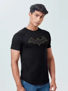 The Souled Store Men Black Batman Printed T-shirt
