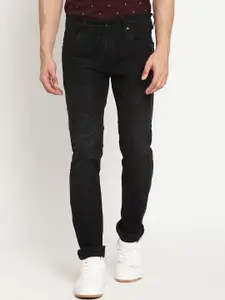 Cantabil Men Black Narrow Light Fade Stretchable Jeans