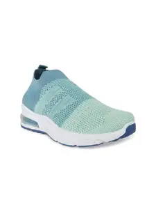 Forever Glam by Pantaloons Women Green & Blue Textile Running Non-Marking Shoes