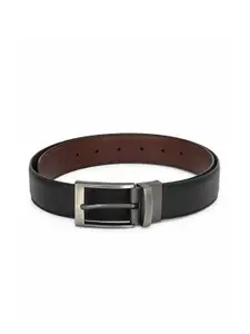 thickskin Men Black PU Textured Belt