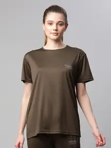 MACK JONNEY JONNEY Women Olive Green T-shirt