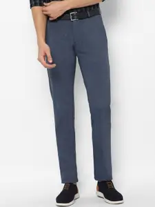 Allen Solly Men Navy Blue Slim Fit Trousers