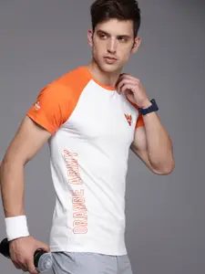 WROGN ACTIVE Men IPL Sunrisers Hyderabad Printed Pure Cotton Raglan Sleeves T-shirt