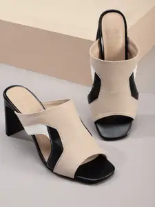 her by invictus Colourblocked Block Heels